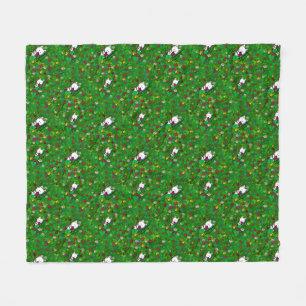 Manta Polar KiniArt Garden Westies Fleece Blanket