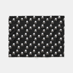Manta Polar KiniArt Torrid Westie Crossbone Fleece Blanket