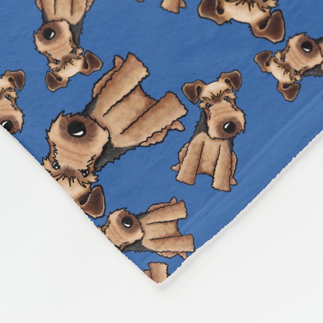 Manta Polar KiniArt Welsh Terrier (Esquina)