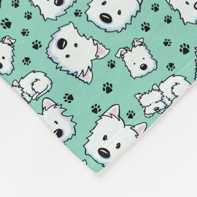 Manta Polar KiniArt Westie Lover (Esquina)