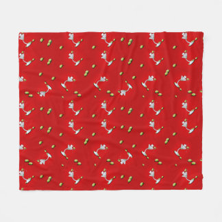 Manta Polar KiniArt Westie Martini Fleece Blanket