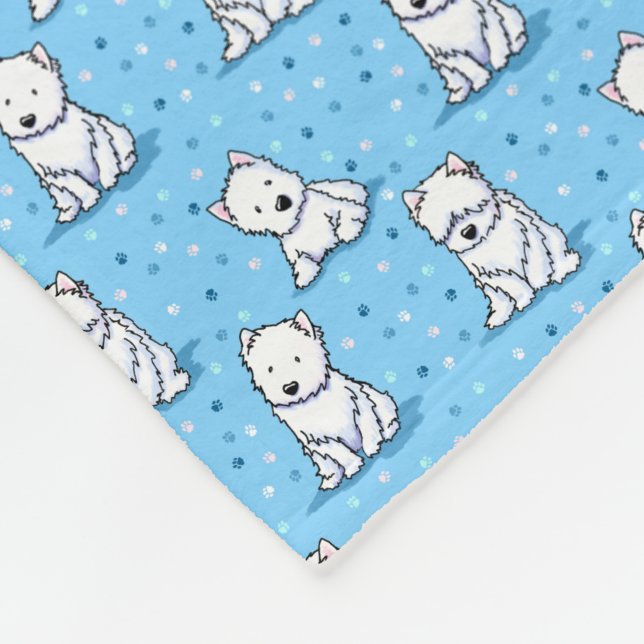 Manta Polar KiniArt Westies (Esquina)