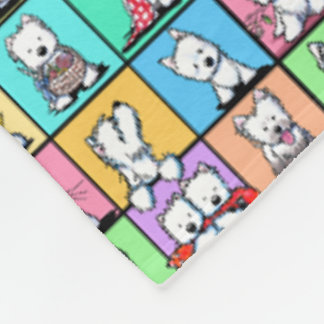 Manta Polar KiniArt Westies conmemorativas