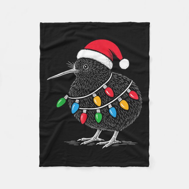 Manta Polar Kiwi Bird New Zealand Holiday Christmas  (Anverso)