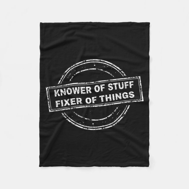 Manta Polar Knower Of Stuff Fixer Of Things Funny Stamp  (Anverso)