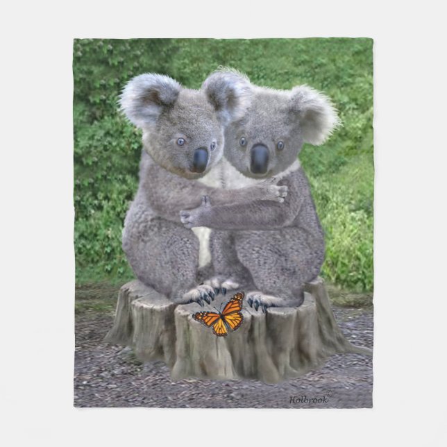 MANTA POLAR KOALA BEBÉ ABRAZOS (Anverso)
