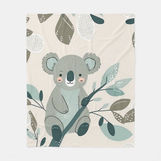 Manta Polar Koala Cuteness Nursery (Anverso)