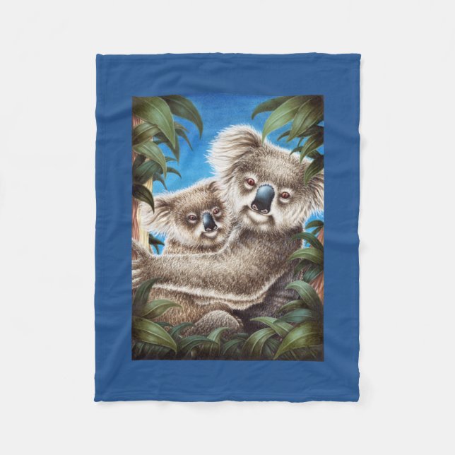 Manta Polar Koala y bebé (Anverso)