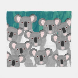 Manta Polar Koalas Fleece Blanket