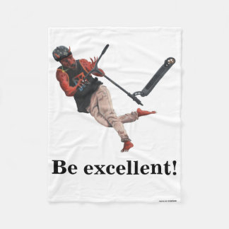Manta Polar Kobold Scooter Tricks Fantasy Art Fleece Blanket
