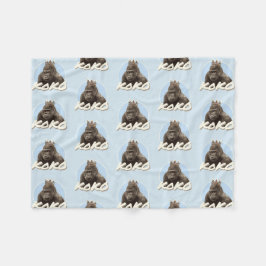 Manta Polar Koko la corona que lleva del gorila