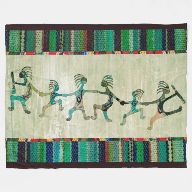 Manta Polar KOKOPELLI, familia divertida y tus ideas (Frente (Horizontal))