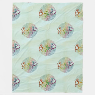 Manta Polar Kokopelli - Patrón nativo americano sin foco 5