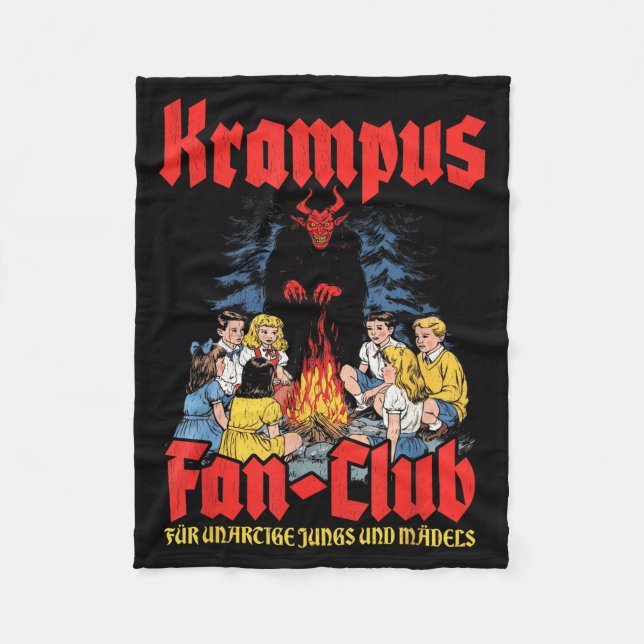 Manta Polar Krampus Fan-club Ugly Xmas German Christmas Demon  (Anverso)