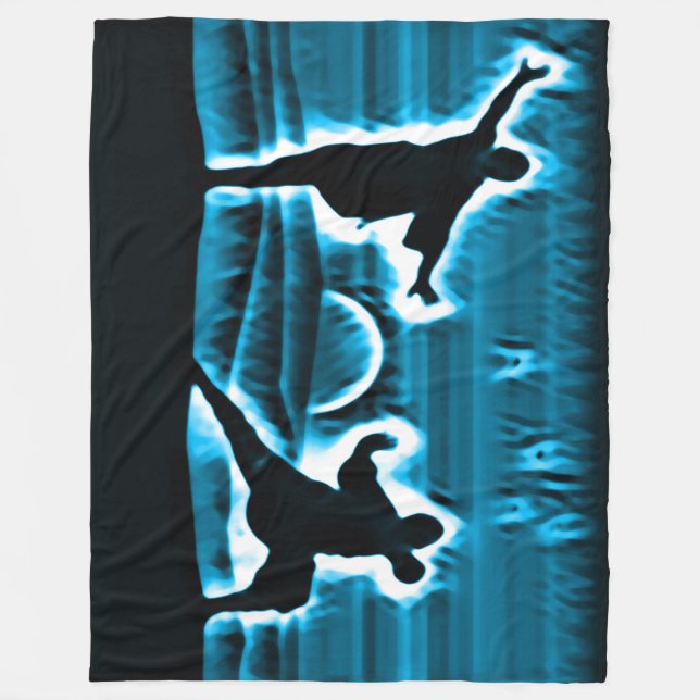 Manta Polar Kung Fu Warrior Spirit Fleece Blanket (Anverso)