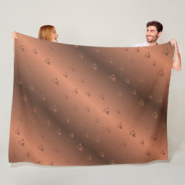 Manta Polar kupfer, marrón, navidades, corazones, Navidad, bri