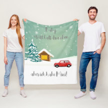 Kuscheldecke Mini Cooper Fleecedecke Decke