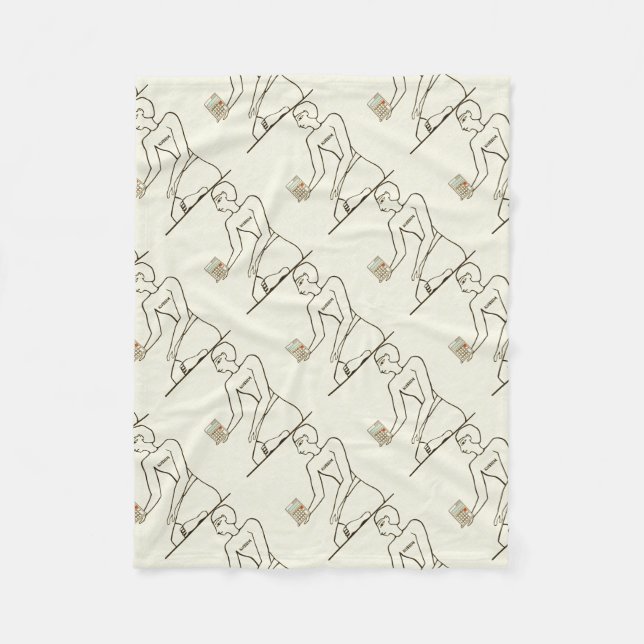 Manta Polar "Kushim, el contable que sostiene una calculadora" (Anverso)