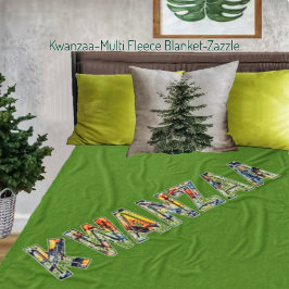 Manta Polar Kwanzaa - Múltiples Fleece Blanket