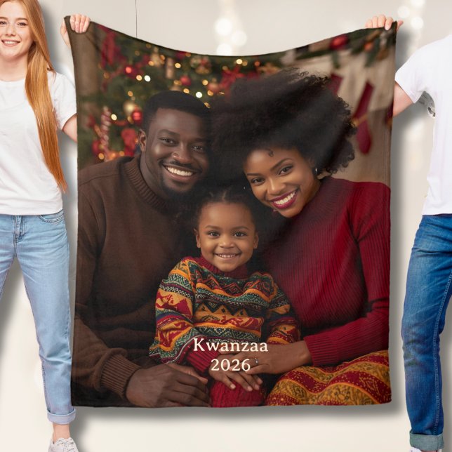 Manta Polar Kwanzaa Photo Fleece Blankets Family Tradition (Subido por el creador)