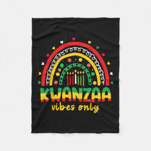 Manta Polar Kwanzaa Vibes solamente Kinara Siete Velas African