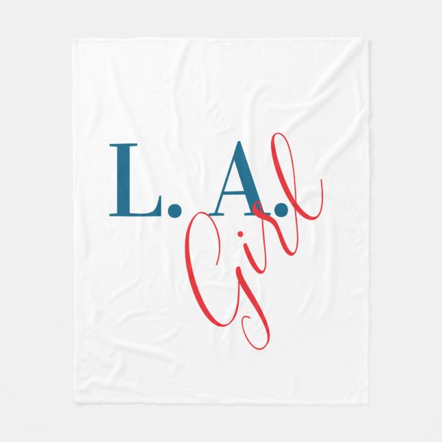Manta Polar L. A. Girl Los Angeles Modern Minimalist Plain (Anverso)