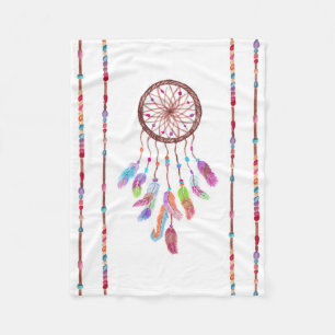 Manta Polar La acuarela pintada a mano Dreamcatcher gotea la