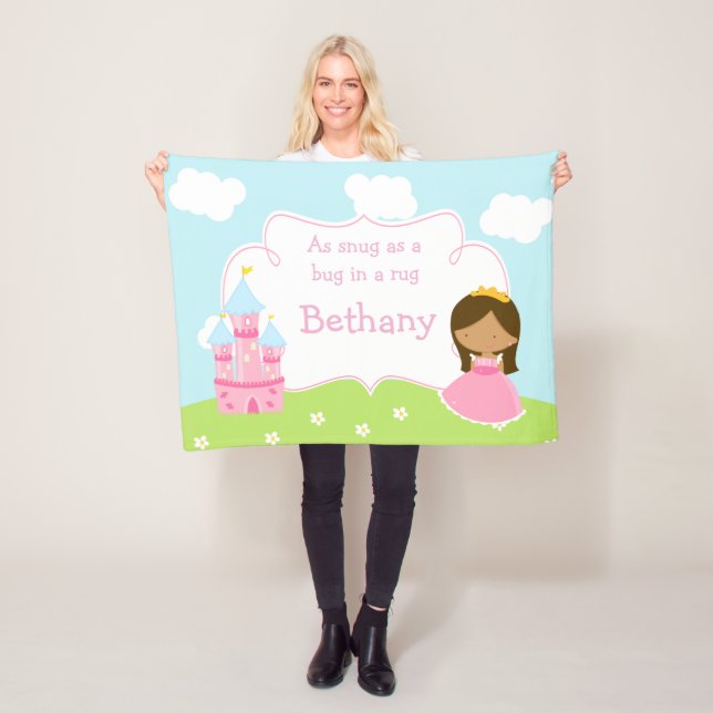 Manta Polar La adorable afroamericana nuestra pequeña princesa (In situ)