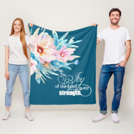 Manta Polar La alegría del Señor floral