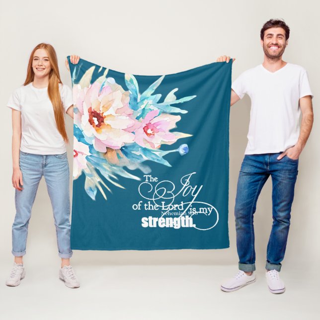 Manta Polar La alegría del Señor floral (In situ)