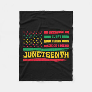 Manta Polar La Bandera Afroamericana Decimoctava Rompiendo Cad