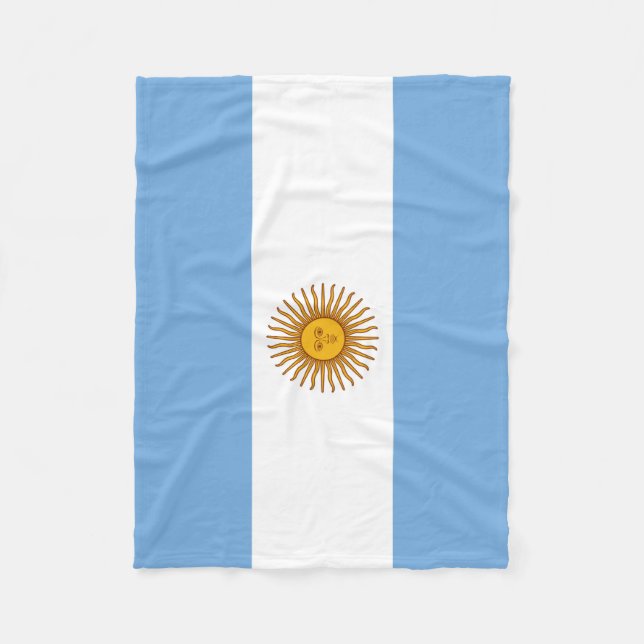 Manta Polar La bandera argentina está cubierta (Anverso)