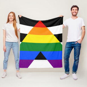 Manta Polar La bandera de aliado heterosexual de SlipperyJoe c