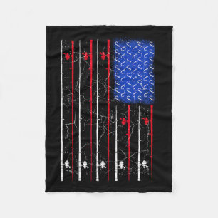 Manta Polar La bandera de los Estados Unidos de América en la 