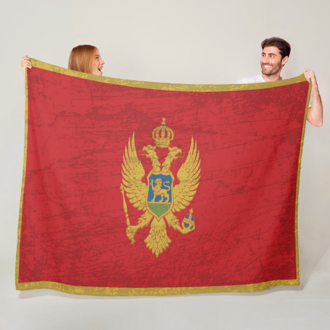 Manta Polar La bandera de Montenegro - un tapiz de montenegrin (In situ)