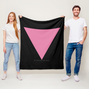 Manta Polar La bandera del triángulo rosa de SlipperyJoe's sím