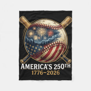 Manta Polar La bandera estadounidense patriótica de béisbol nú