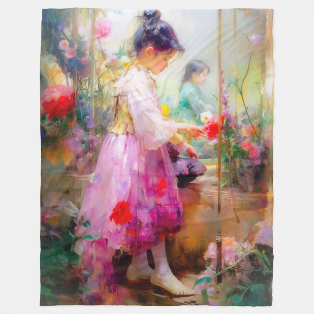 Manta Polar La belleza de las flores (Anverso)