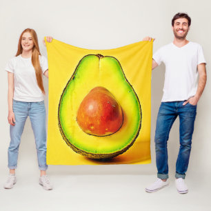Manta Polar La belleza de un diseño de aguacate saludable
