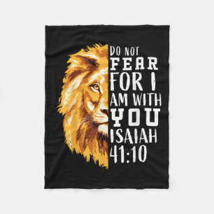 Manta Polar La Biblia Cristiana Verse dice Miedo a los Leones