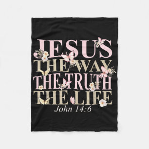 Manta Polar La Biblia Cristiana Verse Fe Dios Jesús el camino