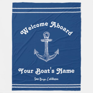 Manta Polar La bienvenida náutica azul de la Marina sobre el b