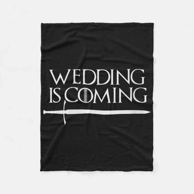 Manta Polar La boda de mujeres se acerca divertida gallina y d (Anverso)