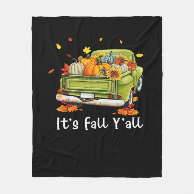 Manta Polar La calabaza del otoño de otoño es la cosecha del o (Anverso)