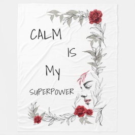 Manta Polar La calma es mi superpoder | Confianza en uno mismo