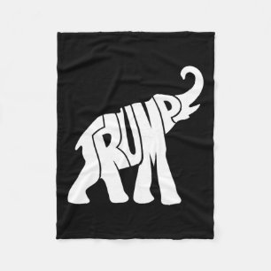 Manta Polar La Camisa De Los Elefantes Republicanos De Trump P