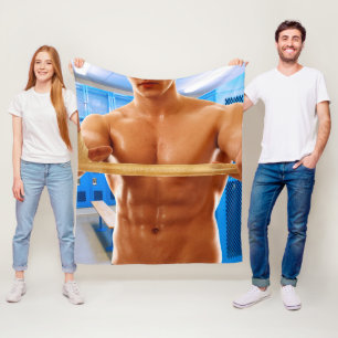 Manta Polar La camisa sin musculoso hombre abs pecho sho de Sl