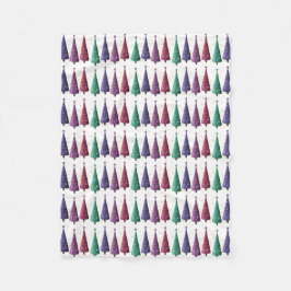 Manta Polar La capa moderna de árboles de Navidad