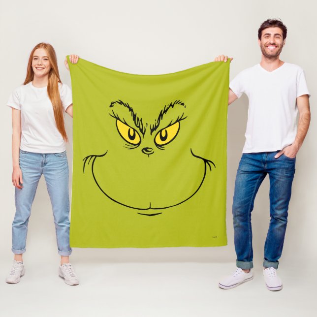 Manta Polar La Cara de Cómo el Grinch Robó la Navidad (In situ)