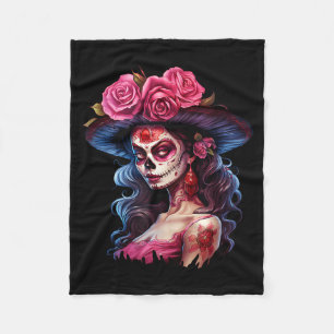 Manta Polar La Catrina Día De Los Muertos Día Mexicano De Los